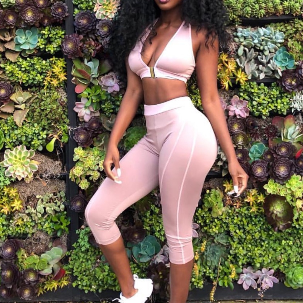 Pink workout set